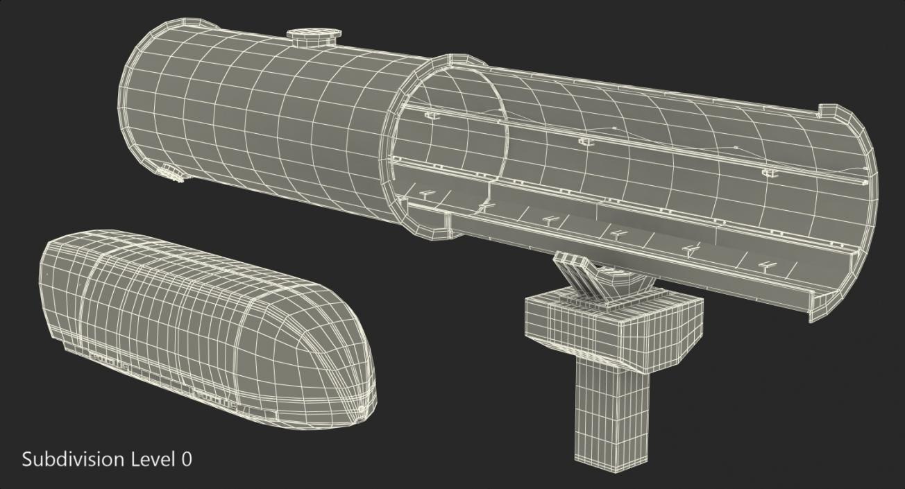 3D model Hyperloop One xp1 in Tube