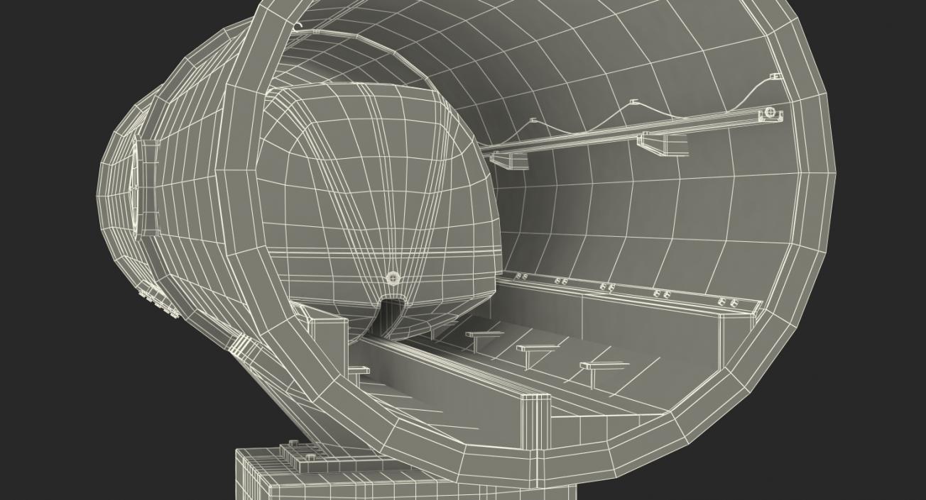 3D model Hyperloop One xp1 in Tube