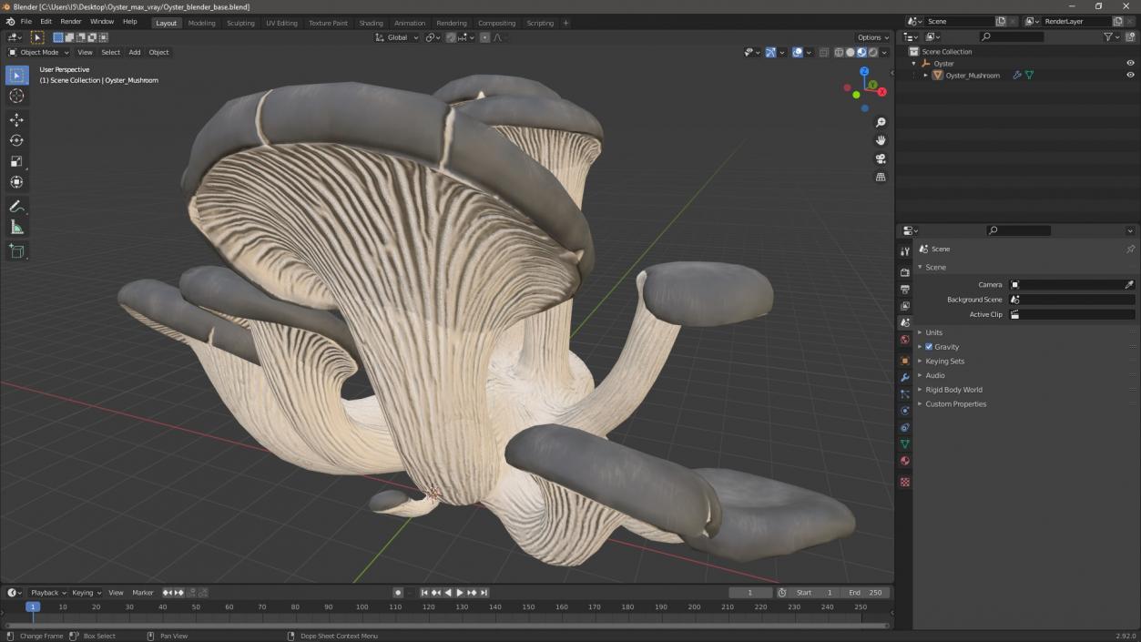 3D model Oyster 4