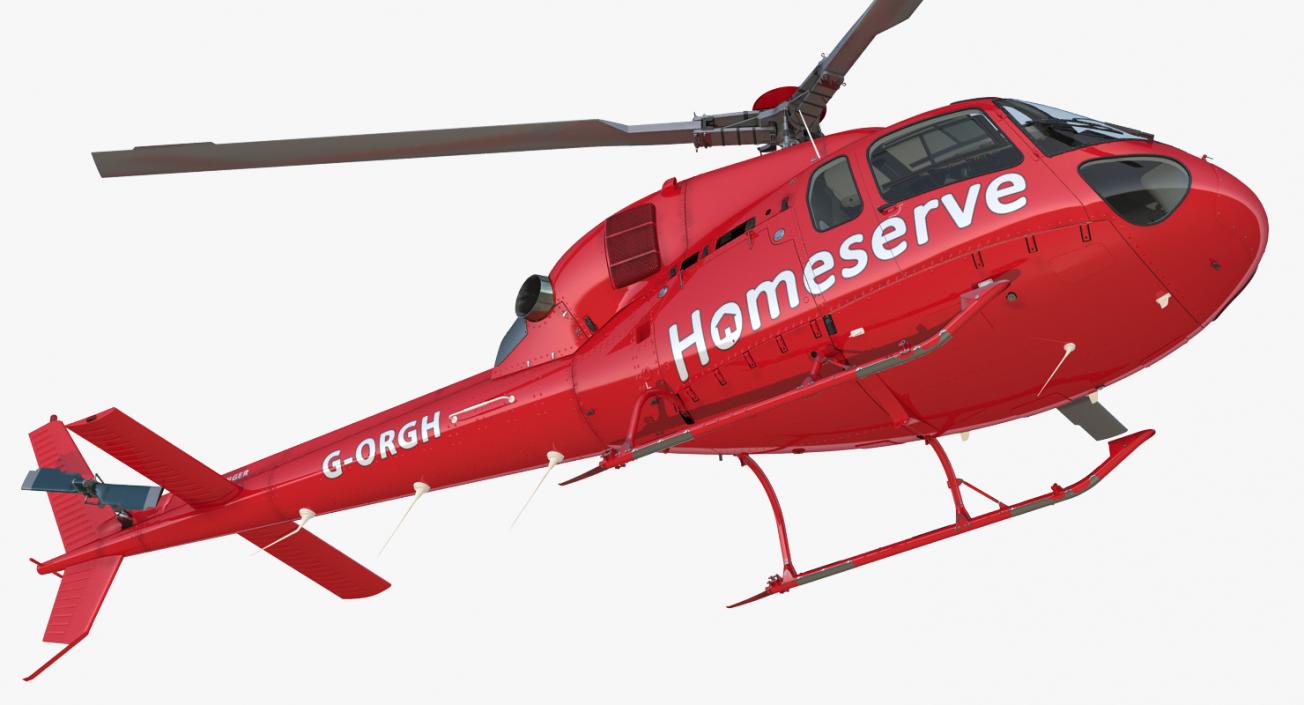 Homeserve Helicopter Eurocopter AS-355N 3D model