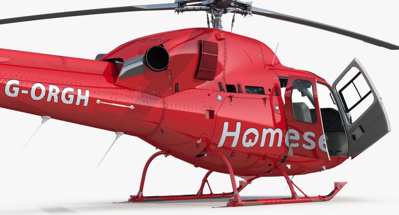 Homeserve Helicopter Eurocopter AS-355N 3D model