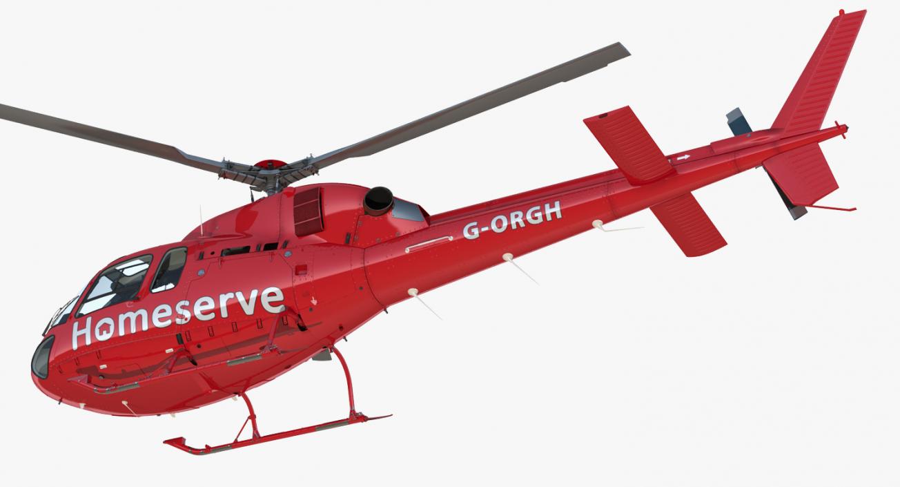 Homeserve Helicopter Eurocopter AS-355N 3D model