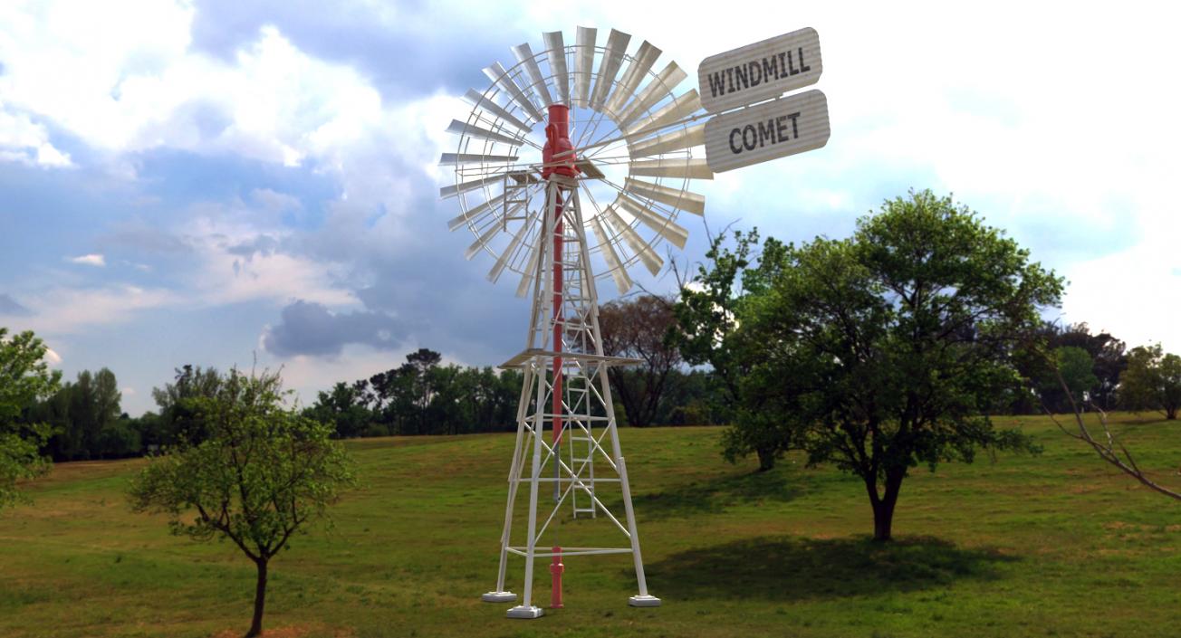 Comet Windmill 3D model