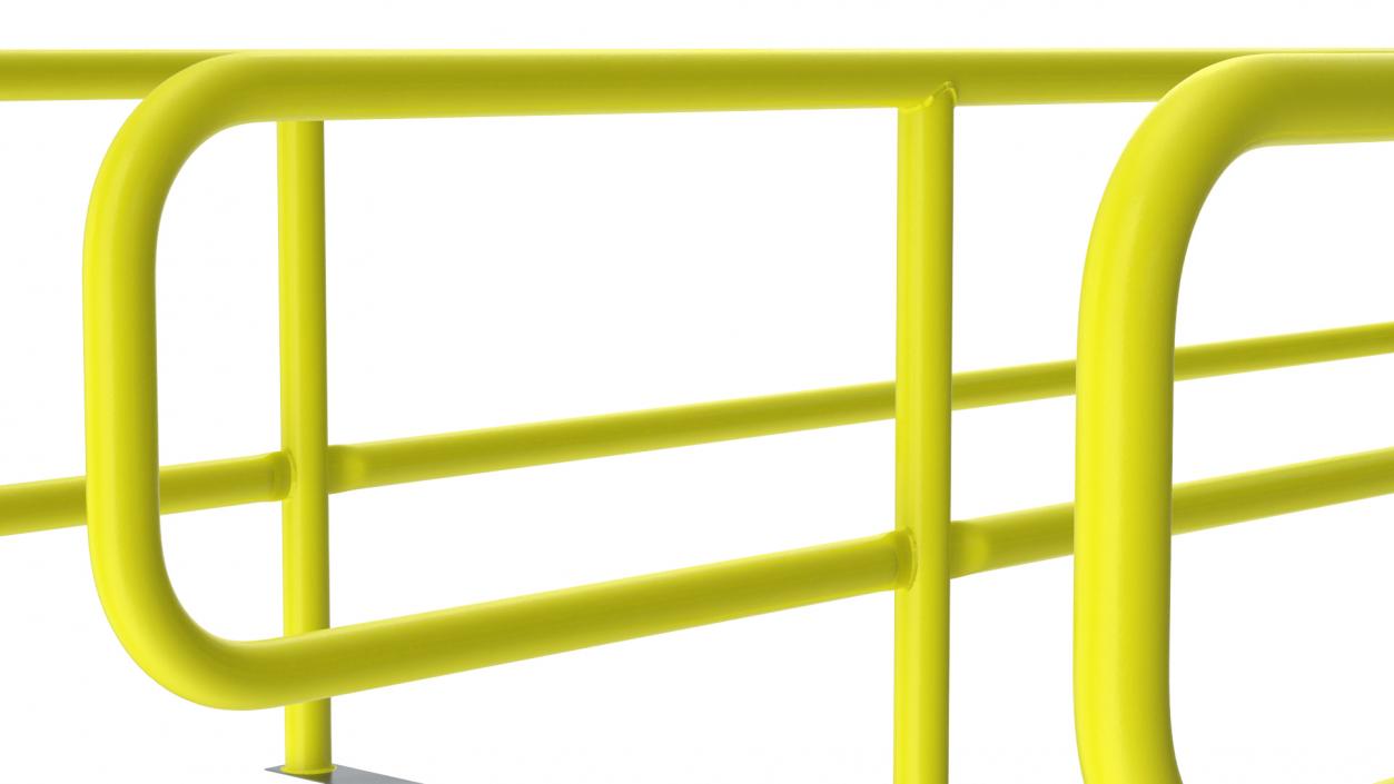 3D model Cart Corral Double Yellow