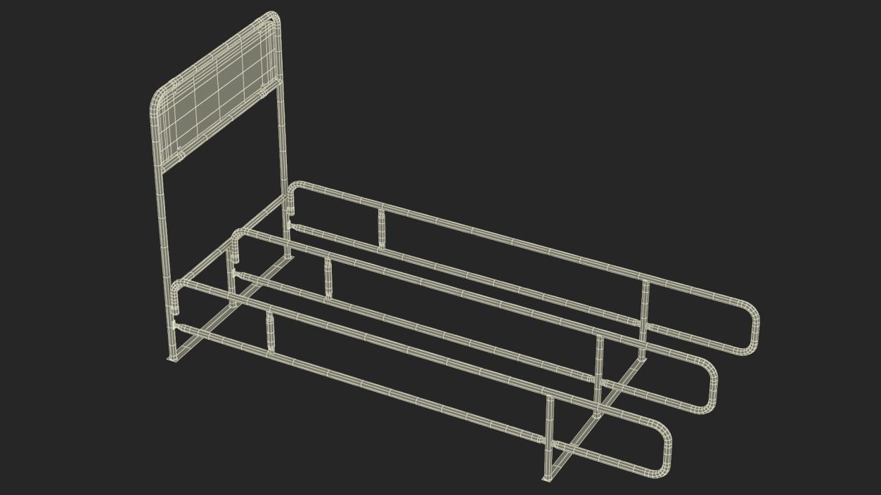 3D model Cart Corral Double Yellow