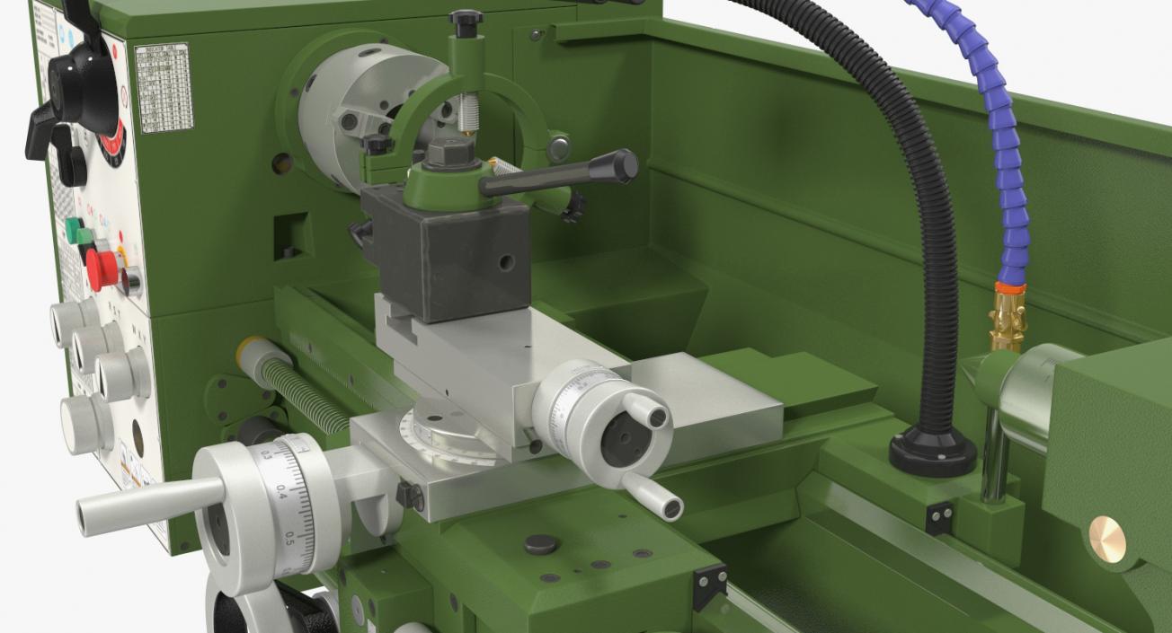 Metal Lathe Machine Generic 3D