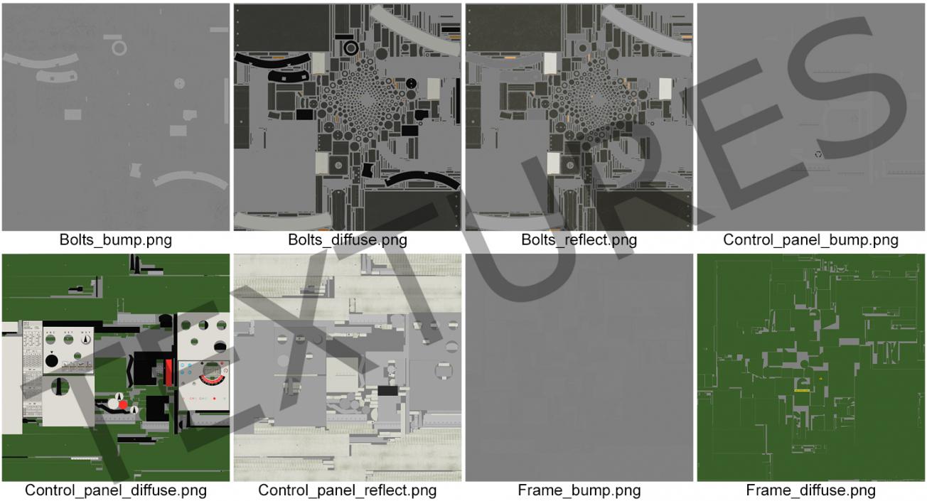 Metal Lathe Machine Generic 3D