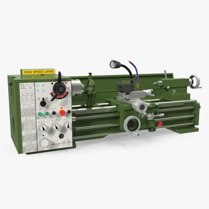 Metal Lathe Machine Generic 3D