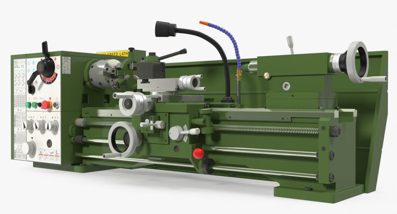 Metal Lathe Machine Generic 3D