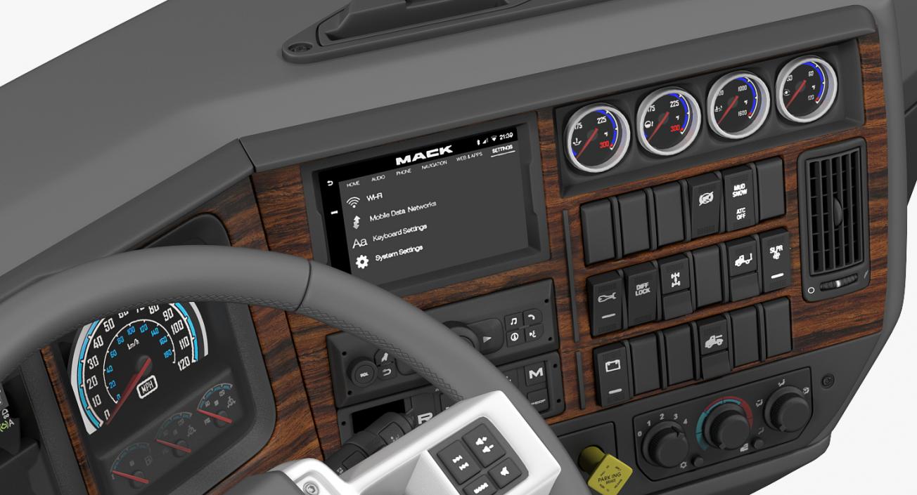 3D model Truck Dashboard