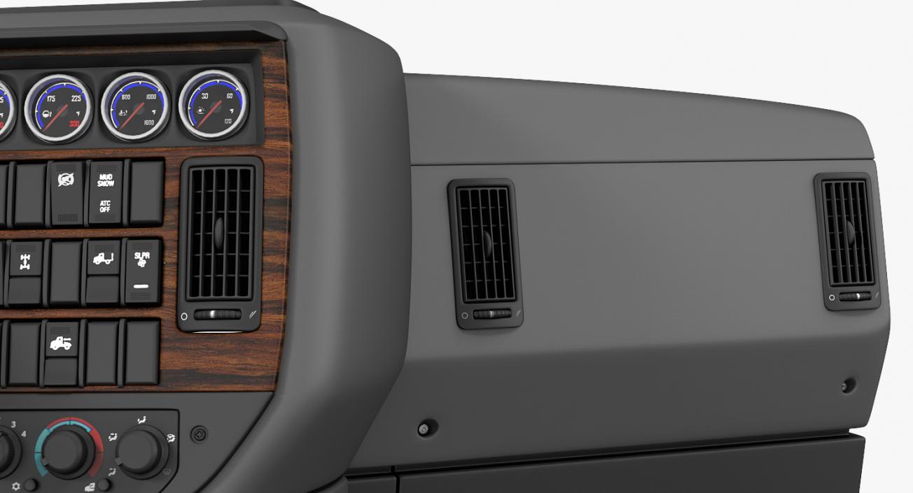 3D model Truck Dashboard