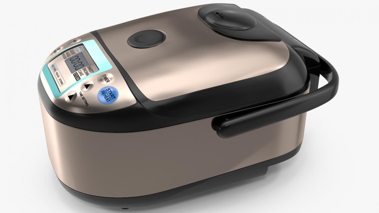 3D model Pressure Rice Cooker Gray