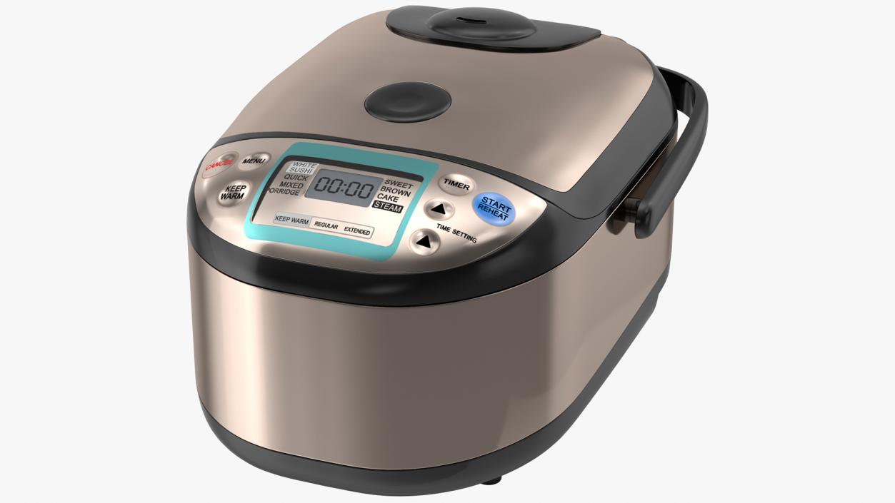 3D model Pressure Rice Cooker Gray