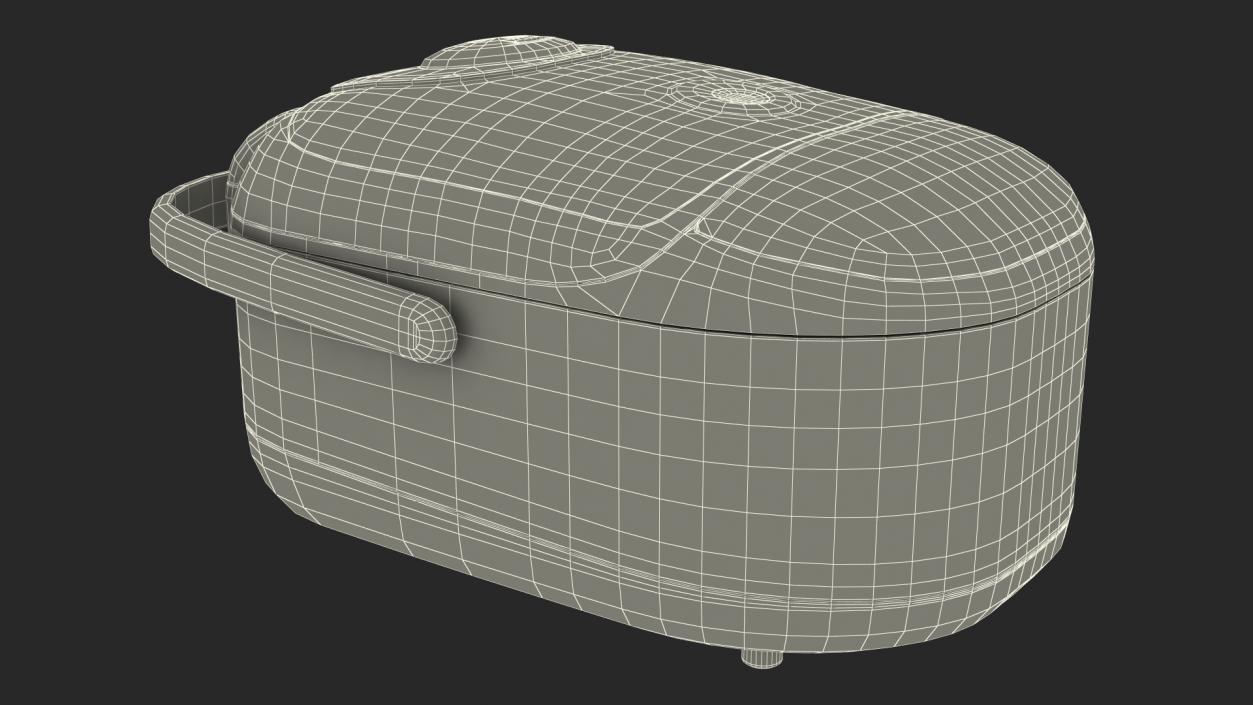 3D model Pressure Rice Cooker Gray