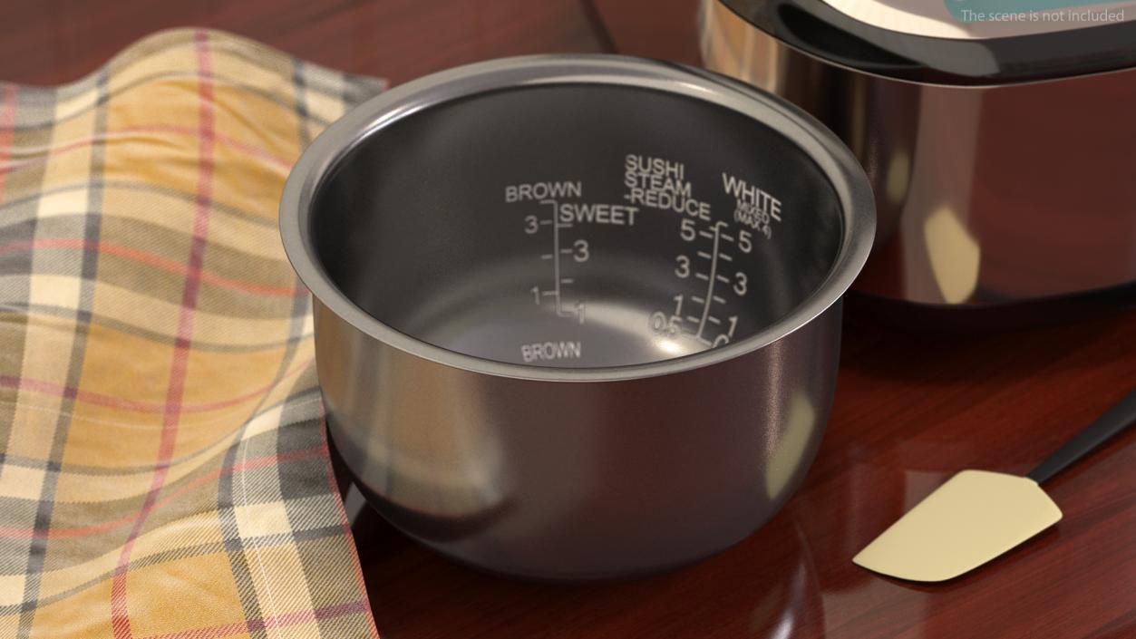 3D model Pressure Rice Cooker Gray