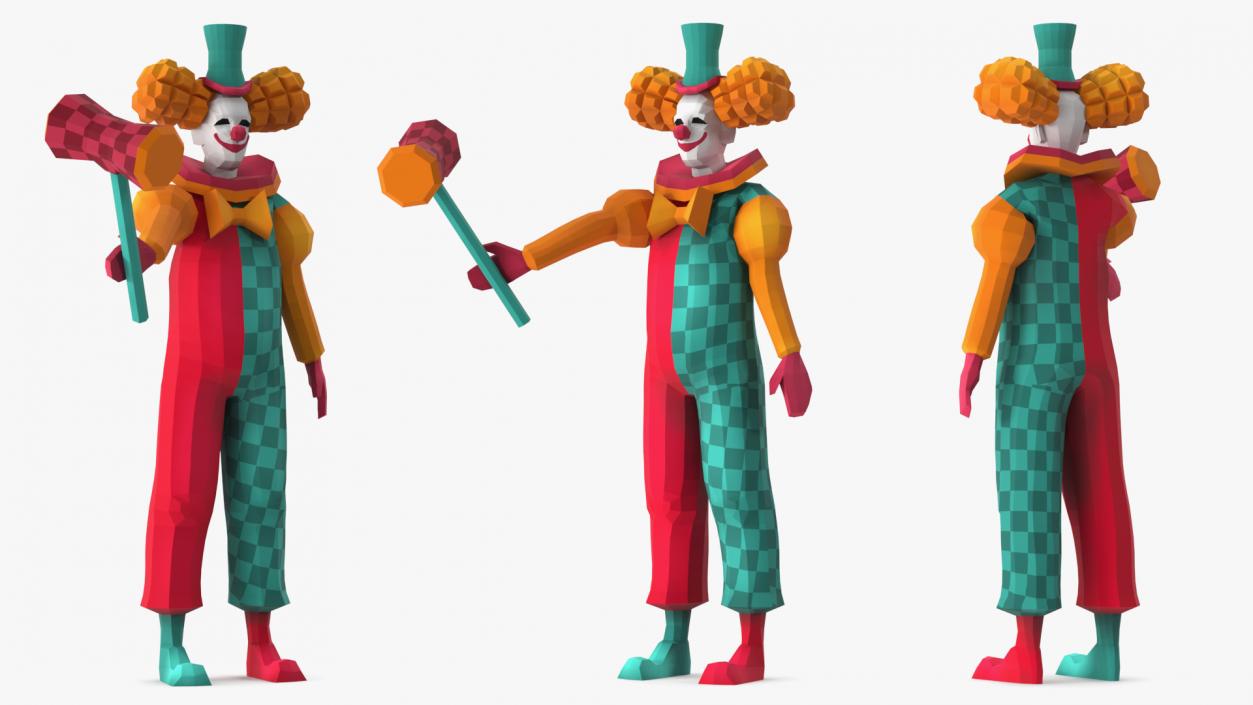 3D ﻿Low Poly Characters Collection 3 model