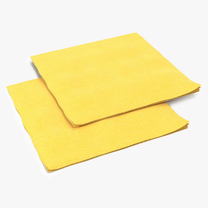 Textured Paper Napkins 3D