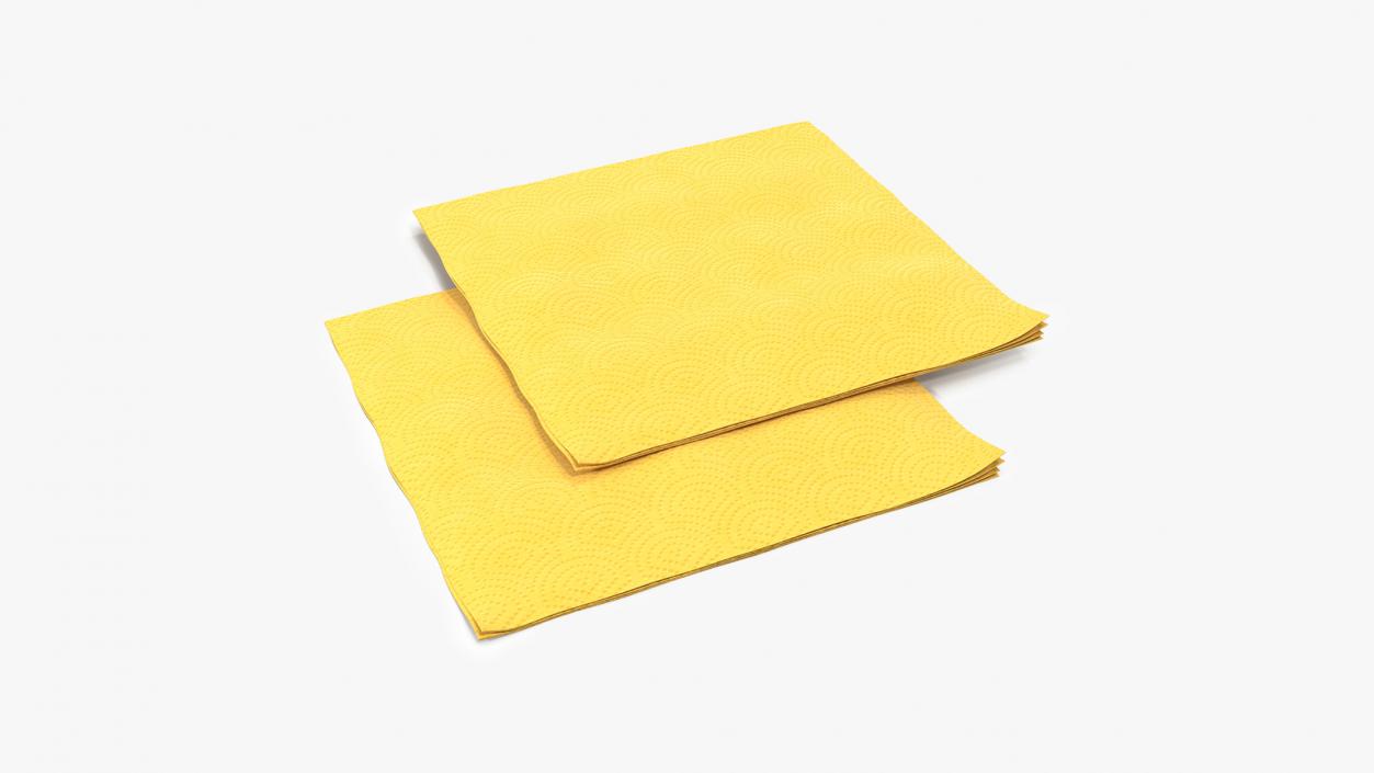 Textured Paper Napkins 3D