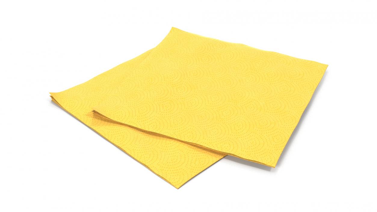 Textured Paper Napkins 3D