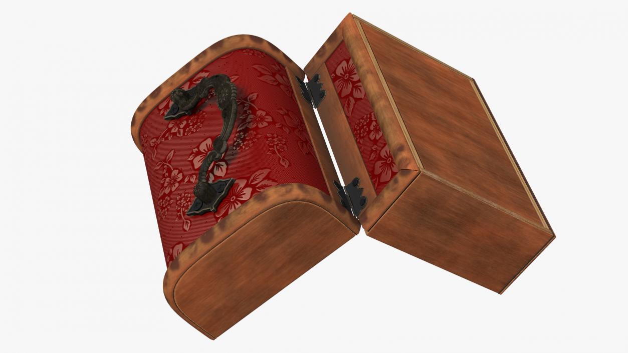 3D Antique Wooden Box model