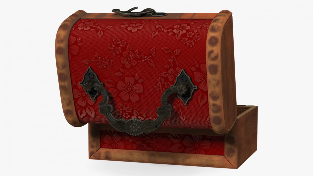 3D Antique Wooden Box model