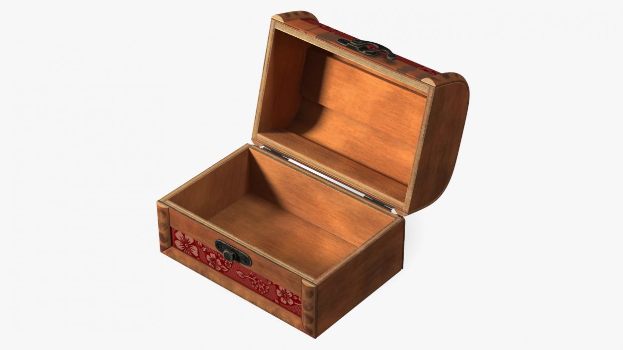 3D Antique Wooden Box model