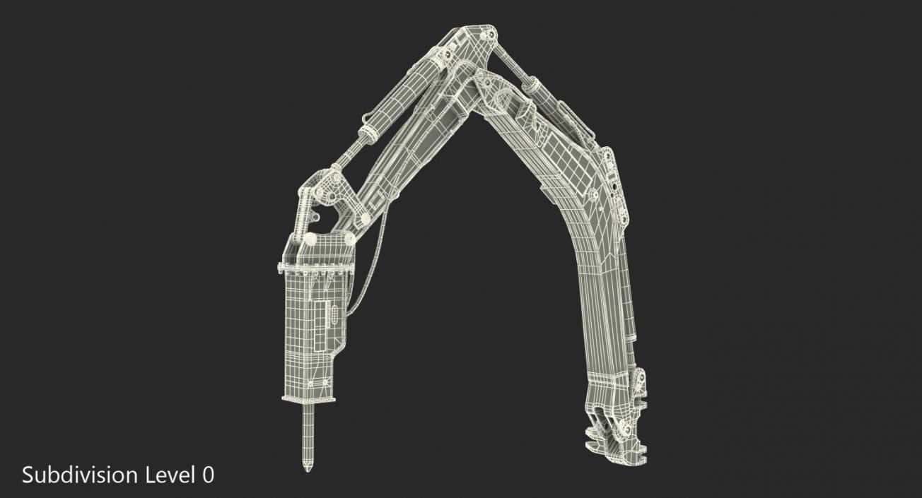 3D Breaker Hammer Rigged