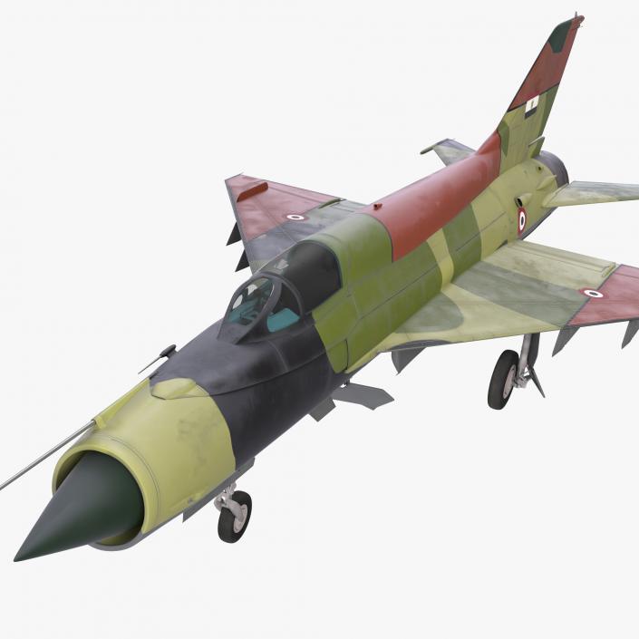 3D model MiG-21 Egyptian Air Force