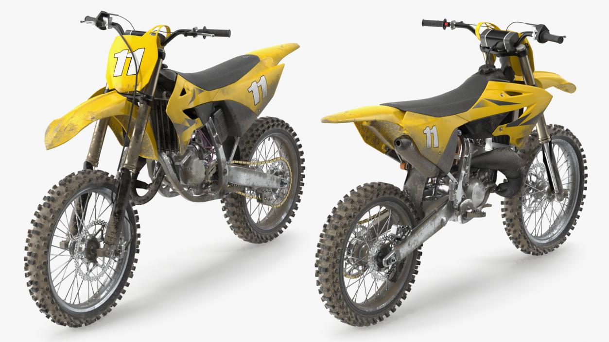 3D model Motocross Motorcycle Dirt