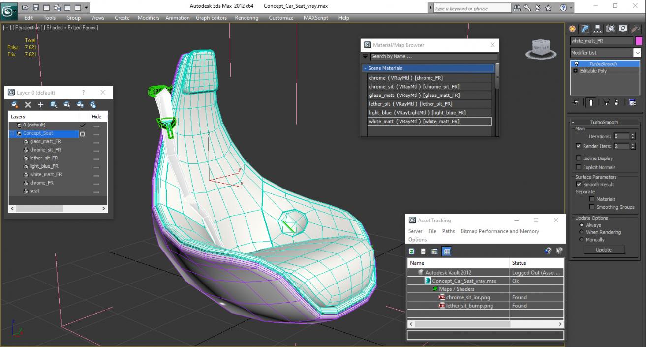 3D Concept Car Seat