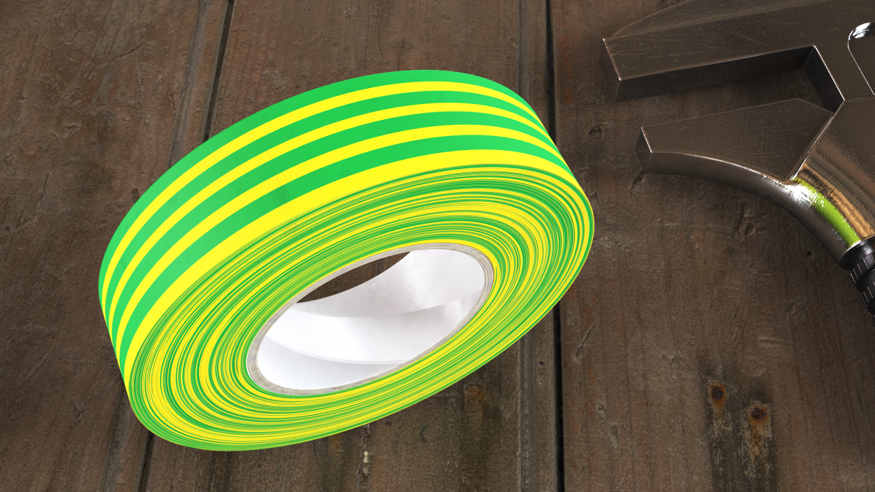 3D PVC Electrical Insulation Tape Green