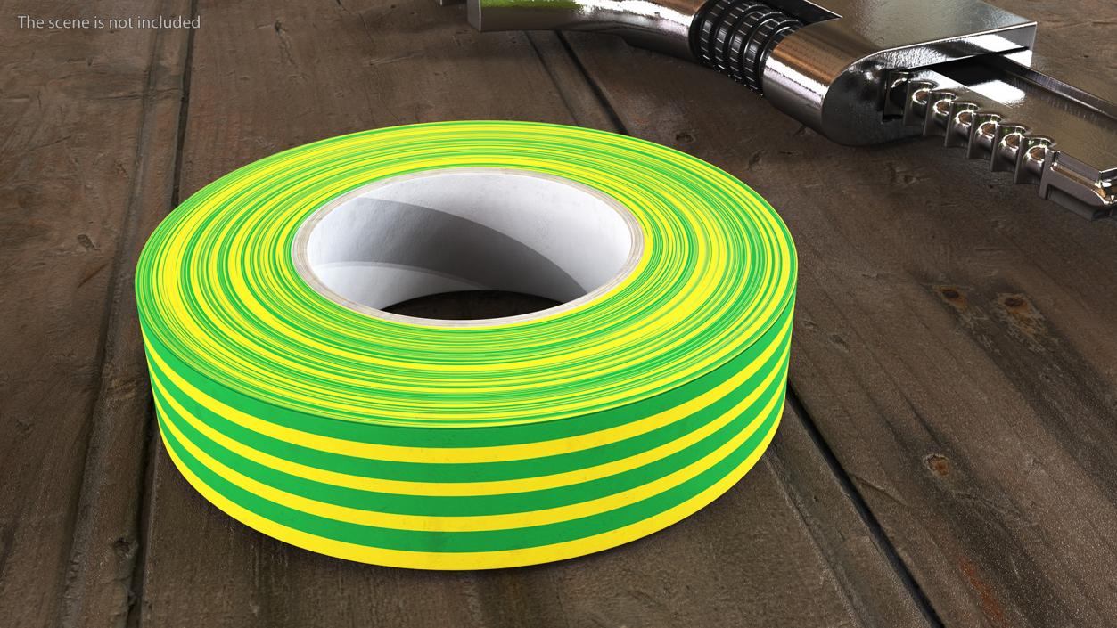 3D PVC Electrical Insulation Tape Green