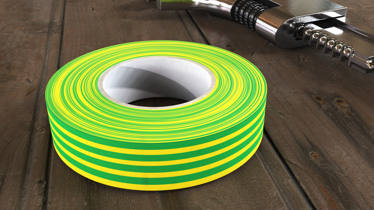 3D PVC Electrical Insulation Tape Green