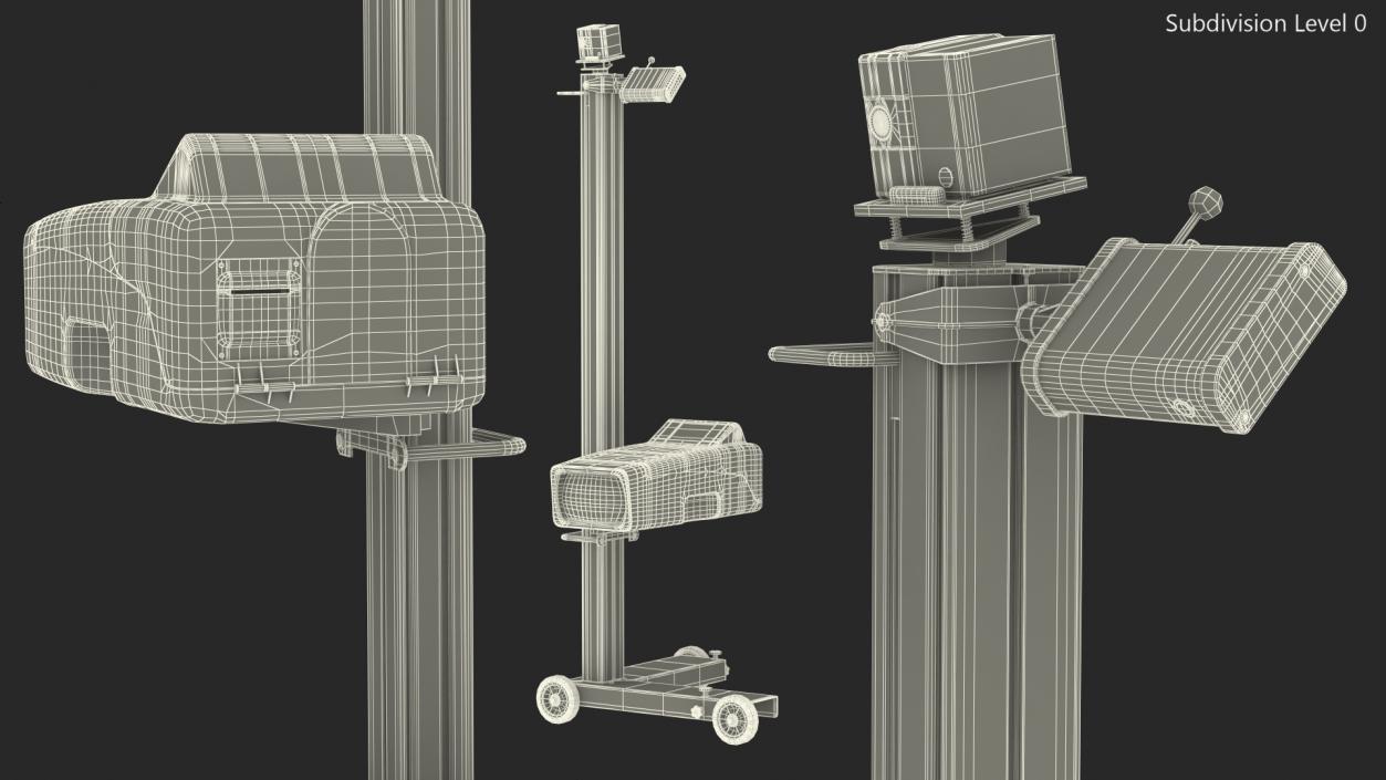 3D model Beissbarth Headlight Testing Device MLD 815 Rigged