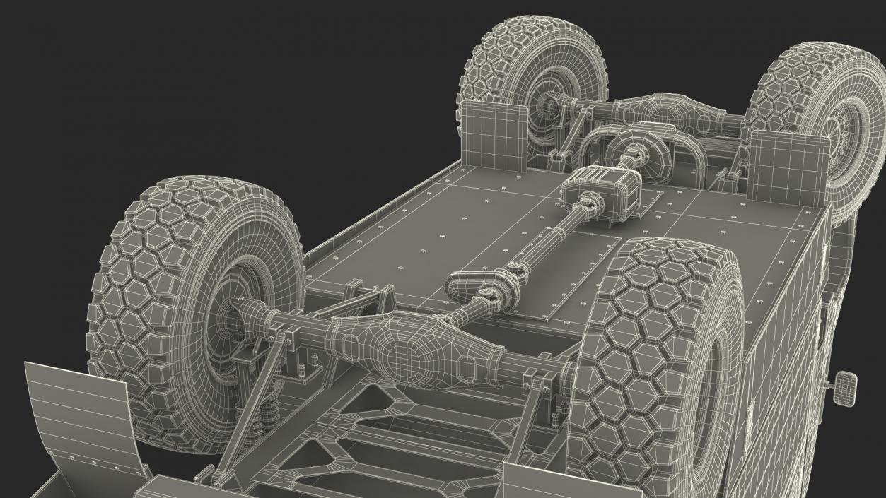 3D Hydrogen Racing Truck Simple Interior Rigged for Maya model