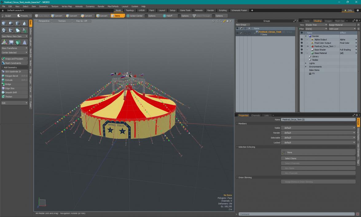 3D model Festival Circus Tent