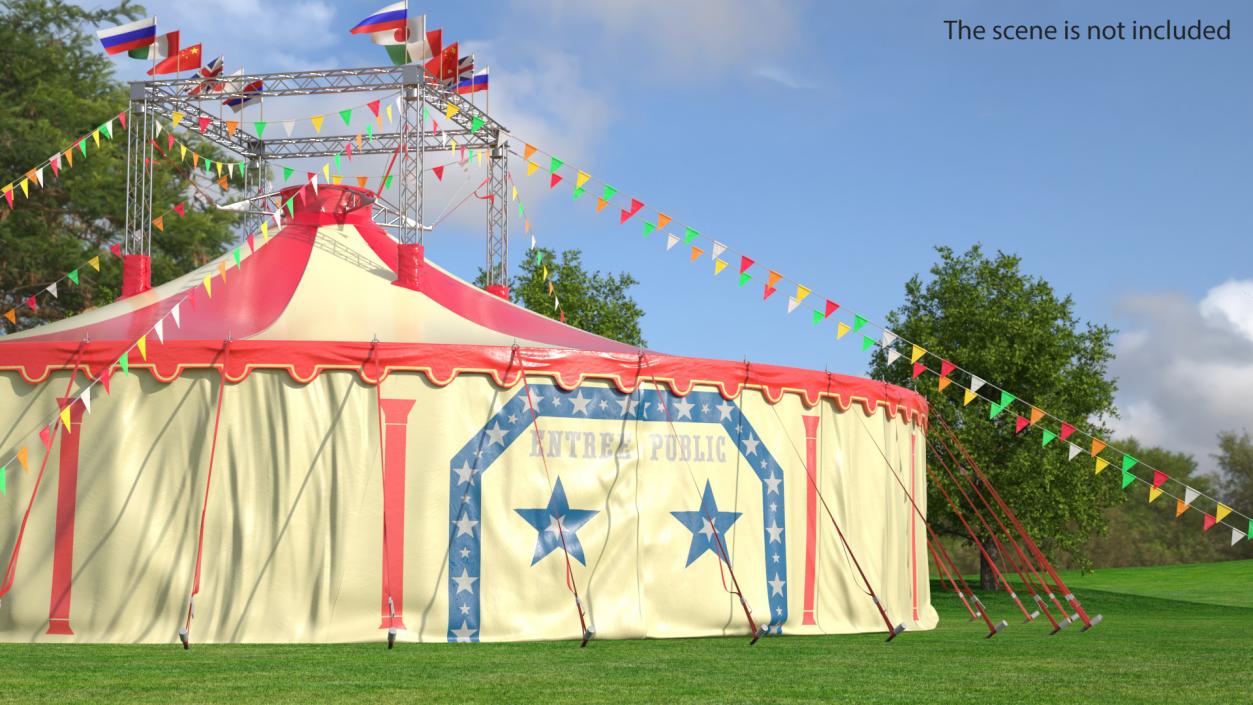 3D model Festival Circus Tent