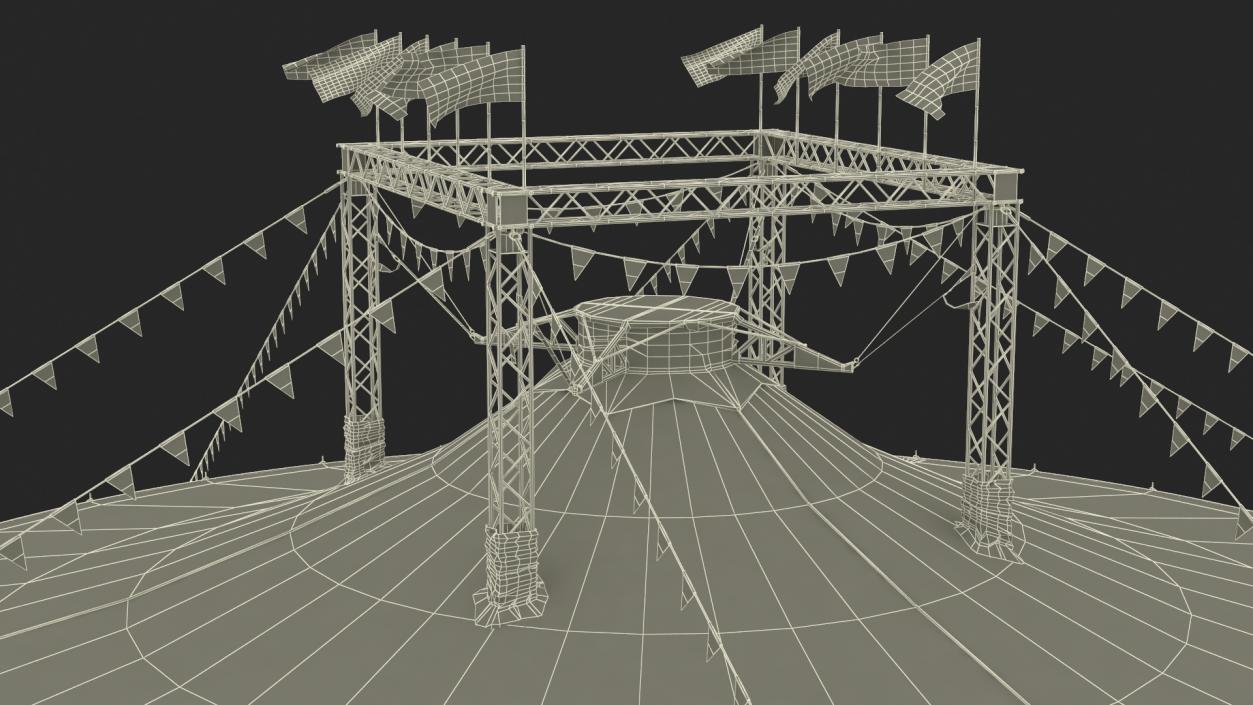 3D model Festival Circus Tent