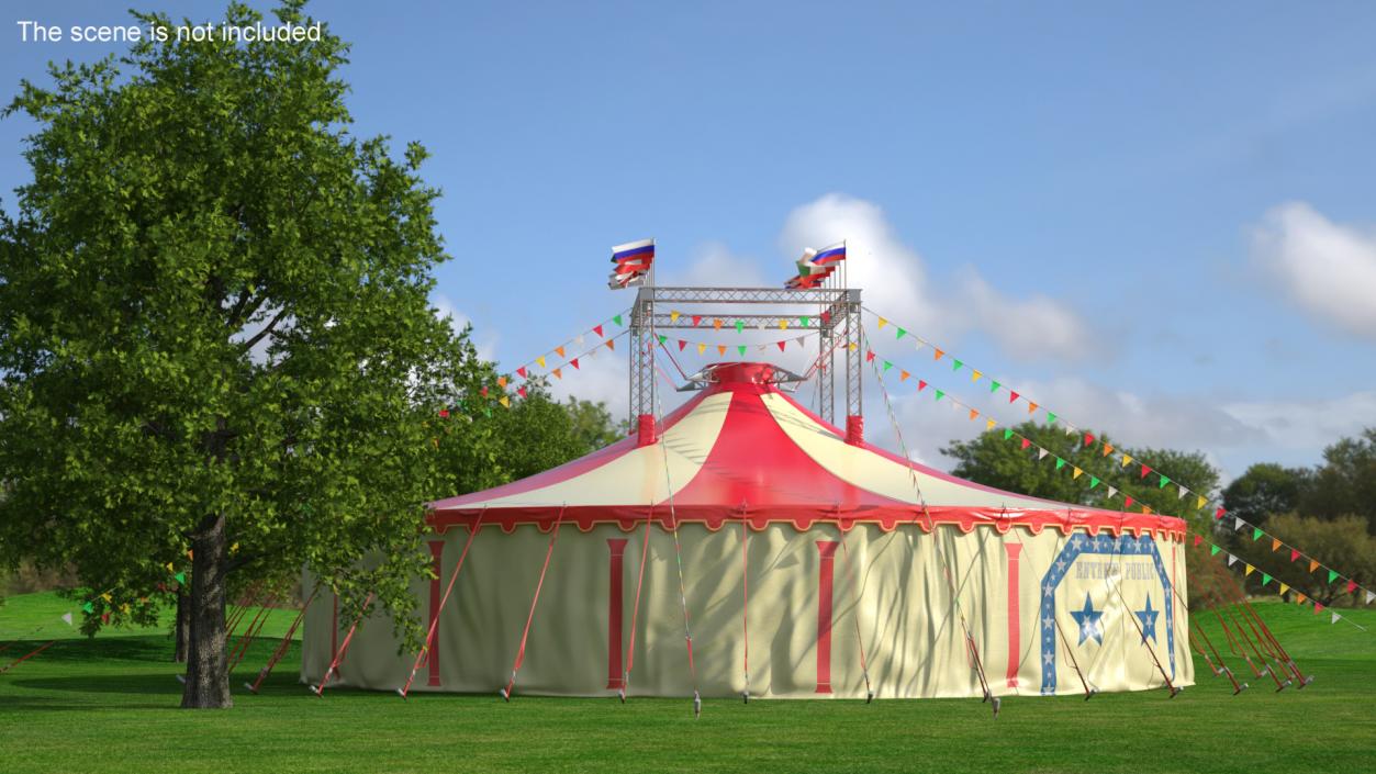 3D model Festival Circus Tent