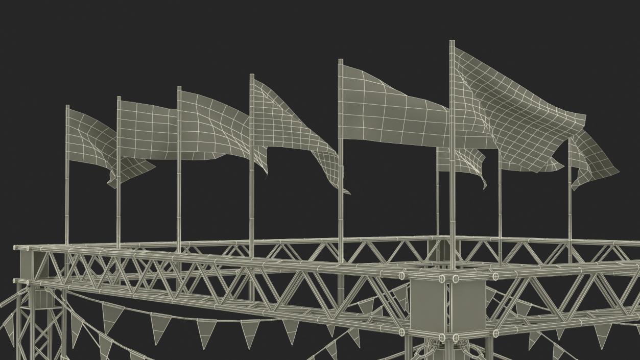 3D model Festival Circus Tent