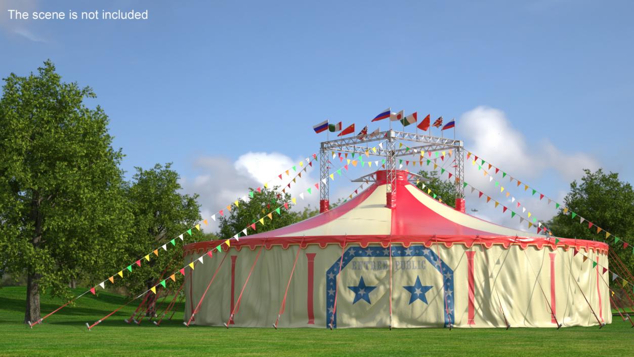 3D model Festival Circus Tent