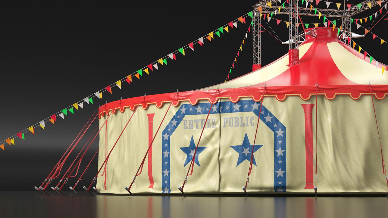 3D model Festival Circus Tent