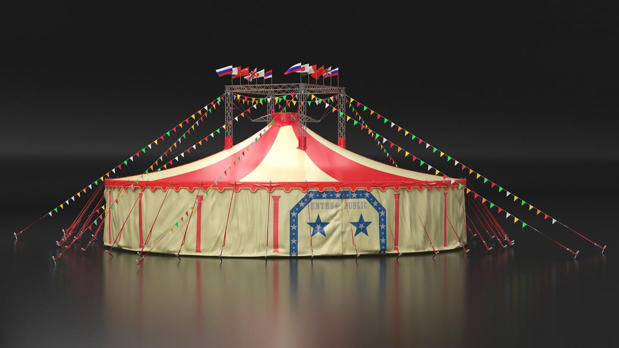 3D model Festival Circus Tent