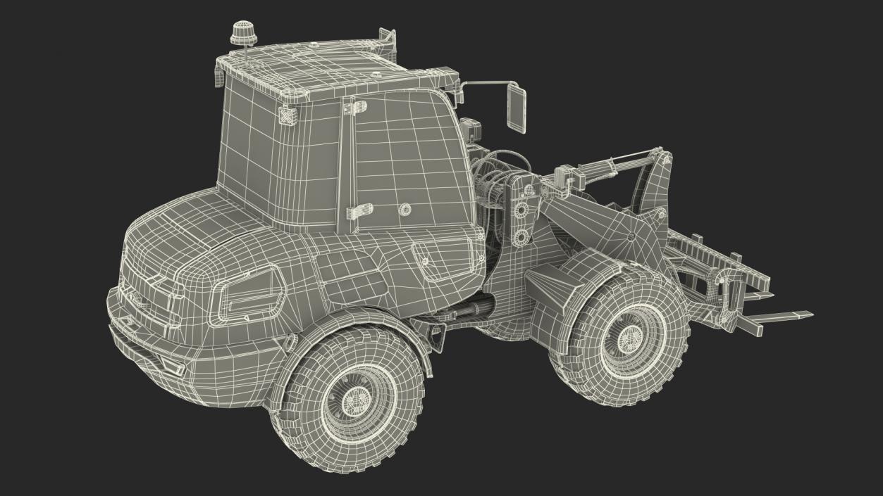 Electric Loader with Pallet Fork 3D