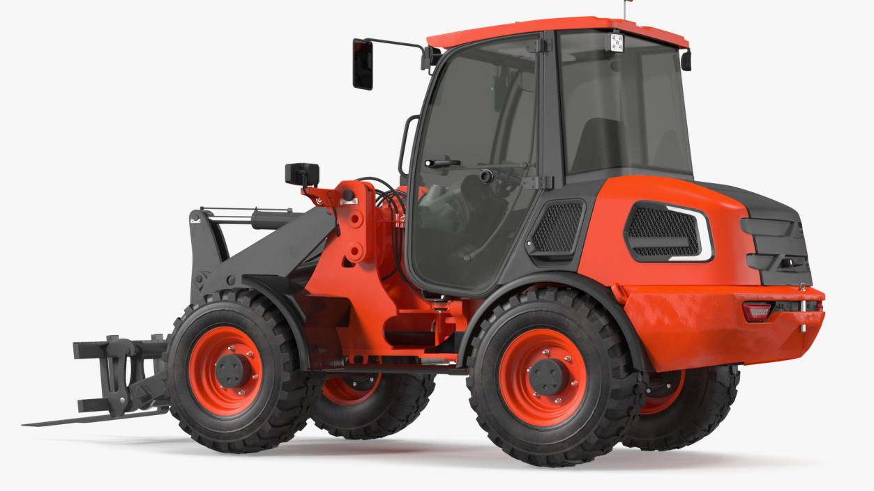 Electric Loader with Pallet Fork 3D