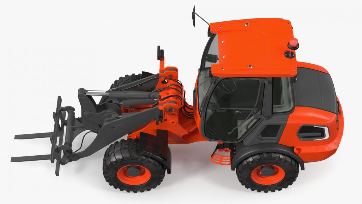 Electric Loader with Pallet Fork 3D