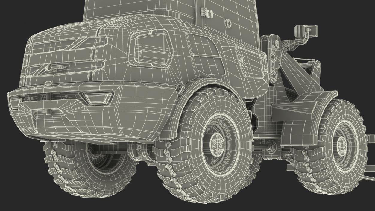 Electric Loader with Pallet Fork 3D