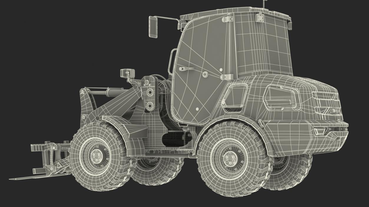 Electric Loader with Pallet Fork 3D