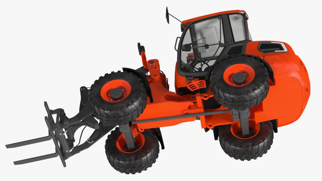 Electric Loader with Pallet Fork 3D