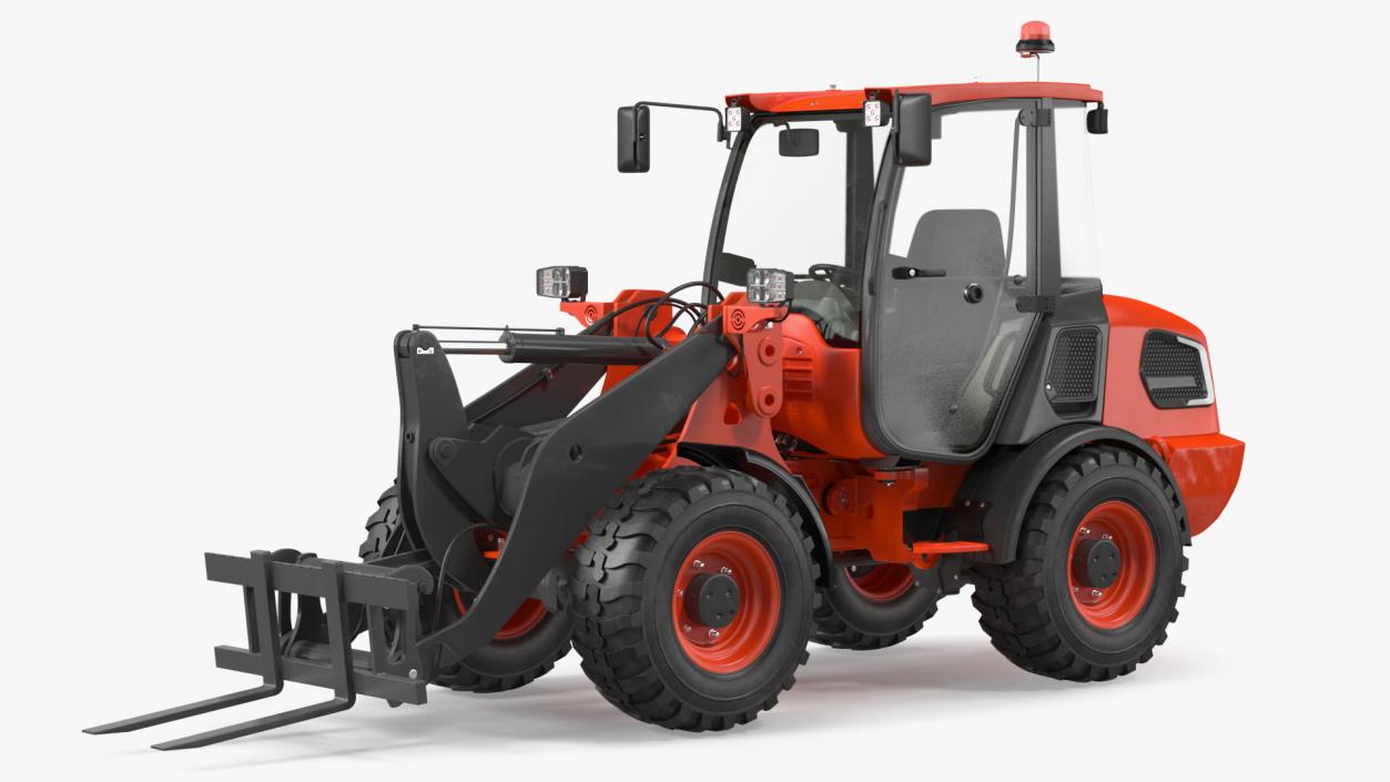 Electric Loader with Pallet Fork 3D